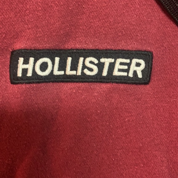 Red Heavy Hollister Hoodie, L - Picture 2 of 5
